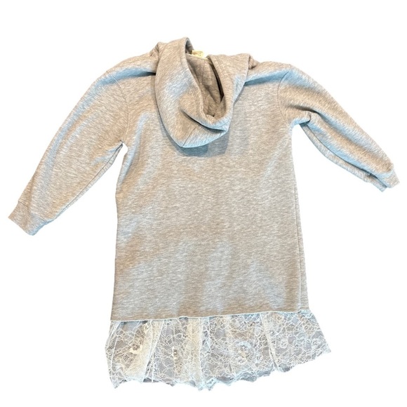Zara Oversized Grey Hoodie Dress with built-in tank dress size 10 Girls - Picture 2 of 3